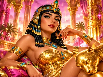 Eigenständige Themenillustration zu Legend of Cleopatra Megaways
